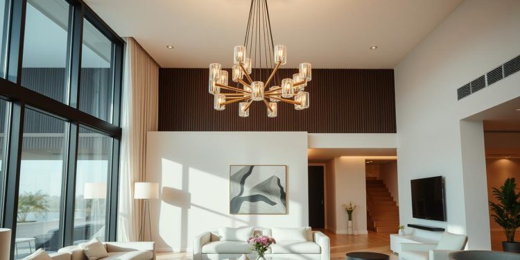 żyrandol do salonu nowoczesny